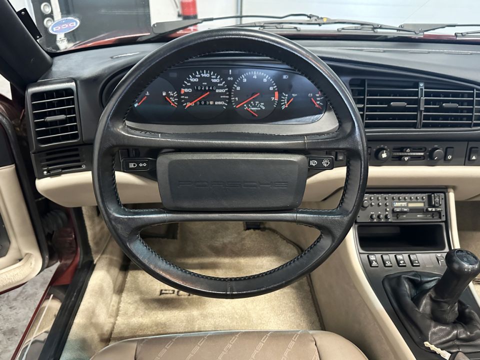 Porsche 944 Targa 2.5 163ch BVM5 Rouge Grenat Métalisé - 103 689 km - 25 990 € - image 11